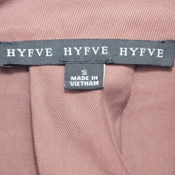 Hyfve Lightweight Jacket Small Tencel Assymetric Soft Purple Brown 553 - Picture 3 of 12